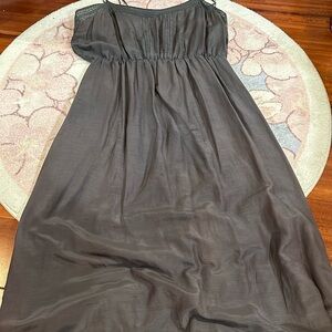 Long dark green Ella moss dress